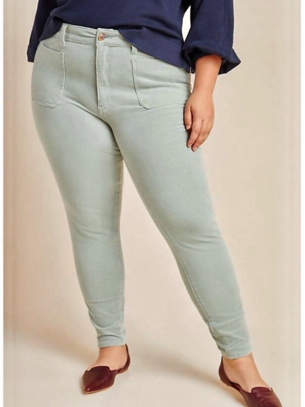 Anthropologie Pilcro High Rise Skinny Corduroy Pant 20W